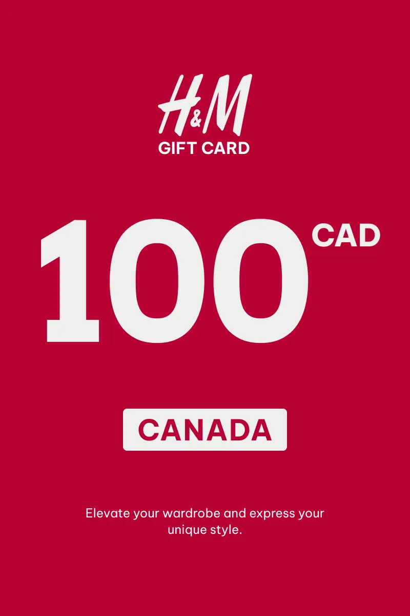 HandM 100 CAD Gift Card (Canada) - Digital Key