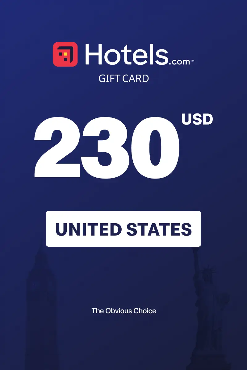 Hotels.com 230 USD Gift Card (United States) - Digital Key