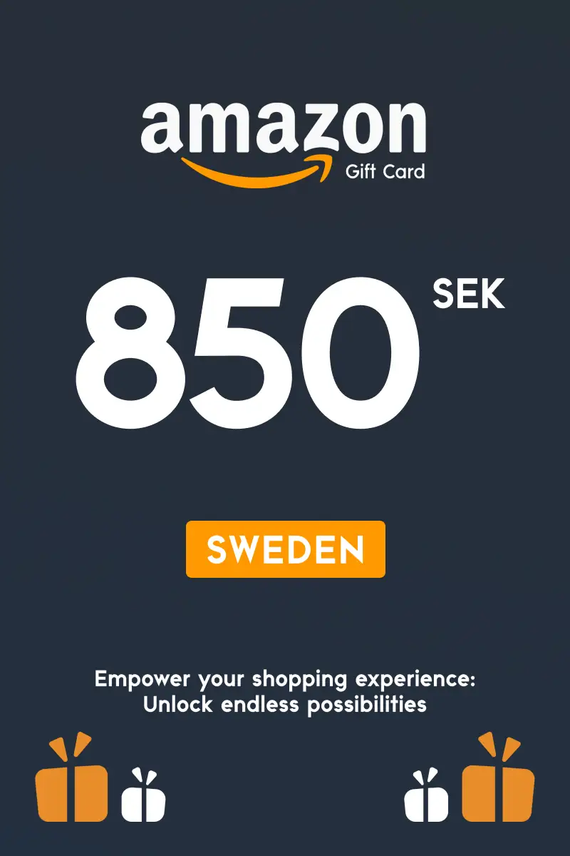 Amazon 850 SEK Gift Card (Sweden) - Digital Key