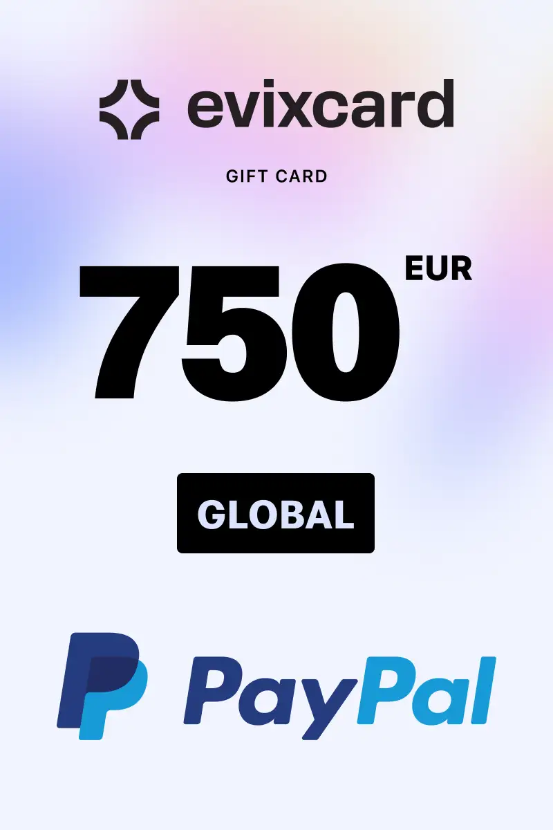 EvixCard PayPal 750 EUR Gift Card (Global) - Digital Key