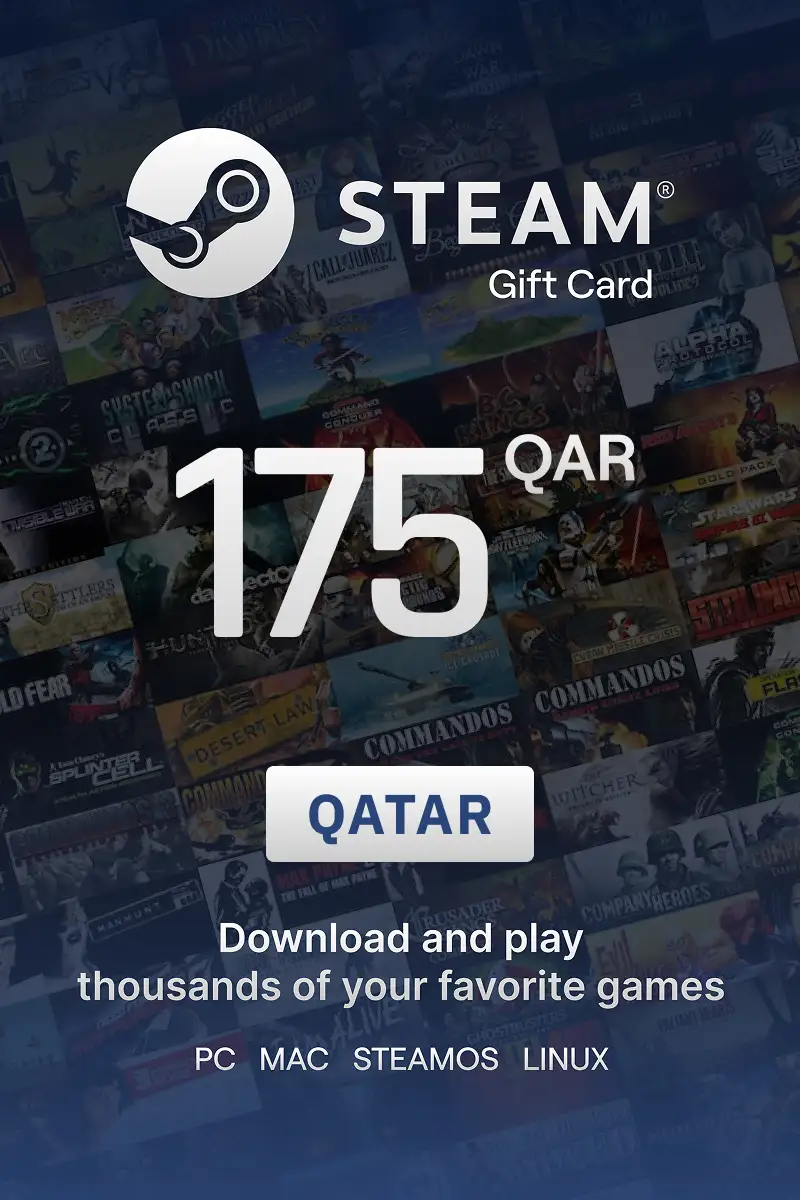 Steam Wallet 175 QAR Gift Card (Qatar) - Digital Key