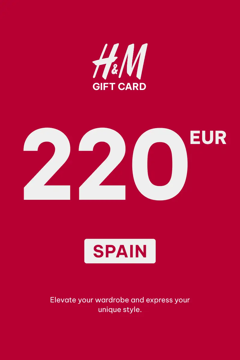 HandM 220 EUR Gift Card (Spain) - Digital Key