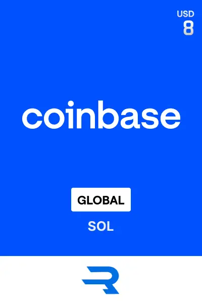 Rewarble Coinbase (SOL) 8 USD Gift Card (Global) - Rewarble - Digital Key