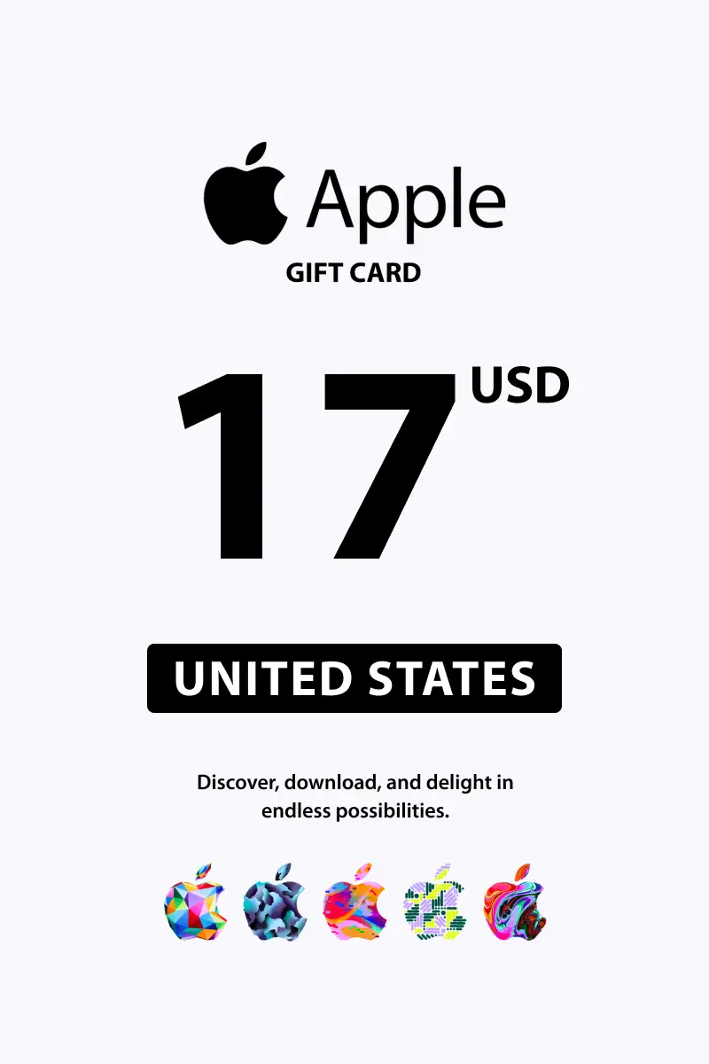 Apple 17 USD Gift Card (United States) - Digital Key