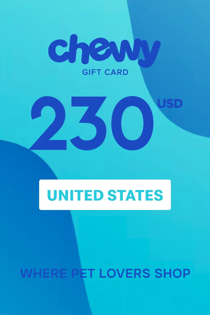 Chewy 230 USD Gift Card (United States) - Digital Key