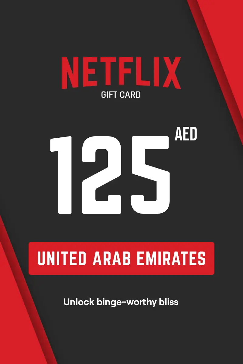 Netflix 125 AED Gift Card (United Arab Emirates) - Digital Key