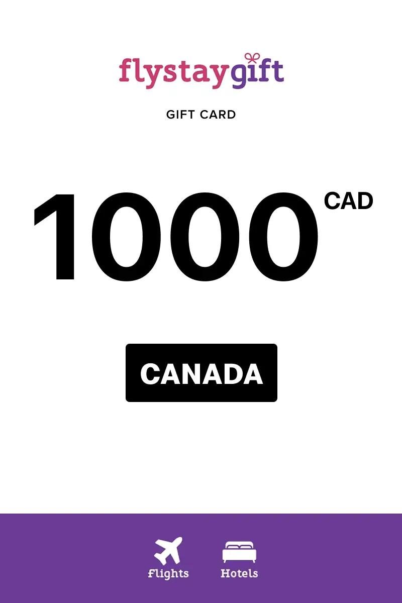 Flystay Gift 1000 CAD Gift Card (Canada) - Digital Key
