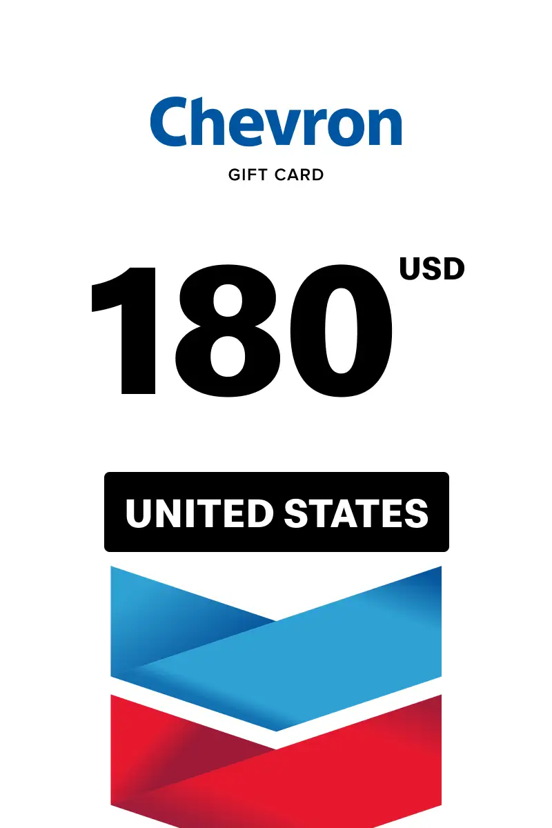Chevron 180 USD Gift Card (United States) - Digital Key