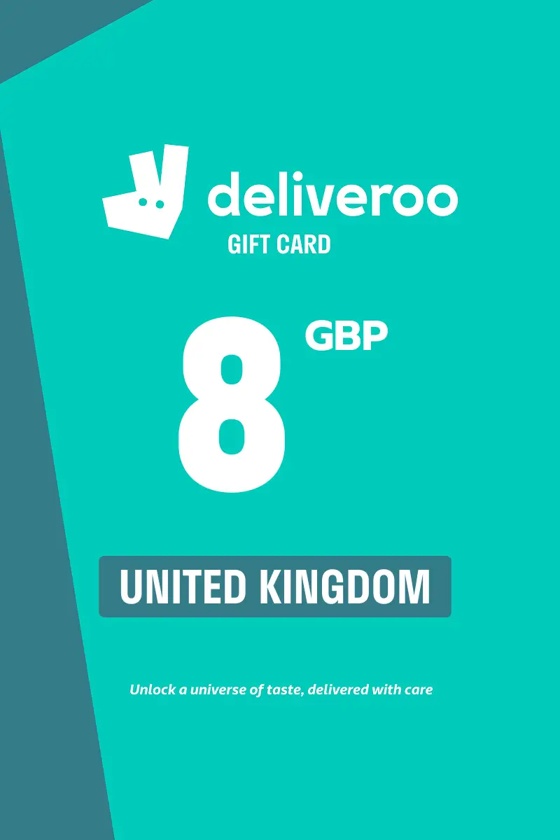 Deliveroo 8 GBP Gift Card (United Kingdom) - Digital Key