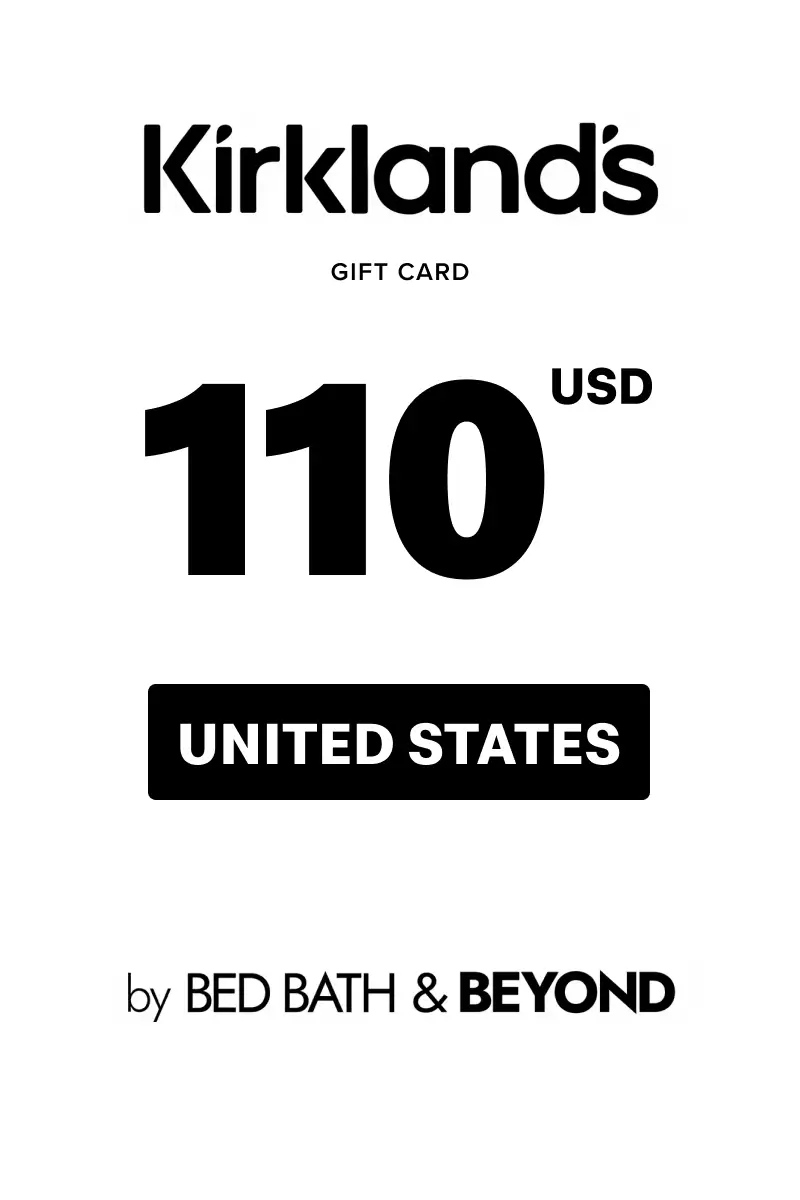 Kirkland's 110 USD Gift Card (United States) - Digital Key