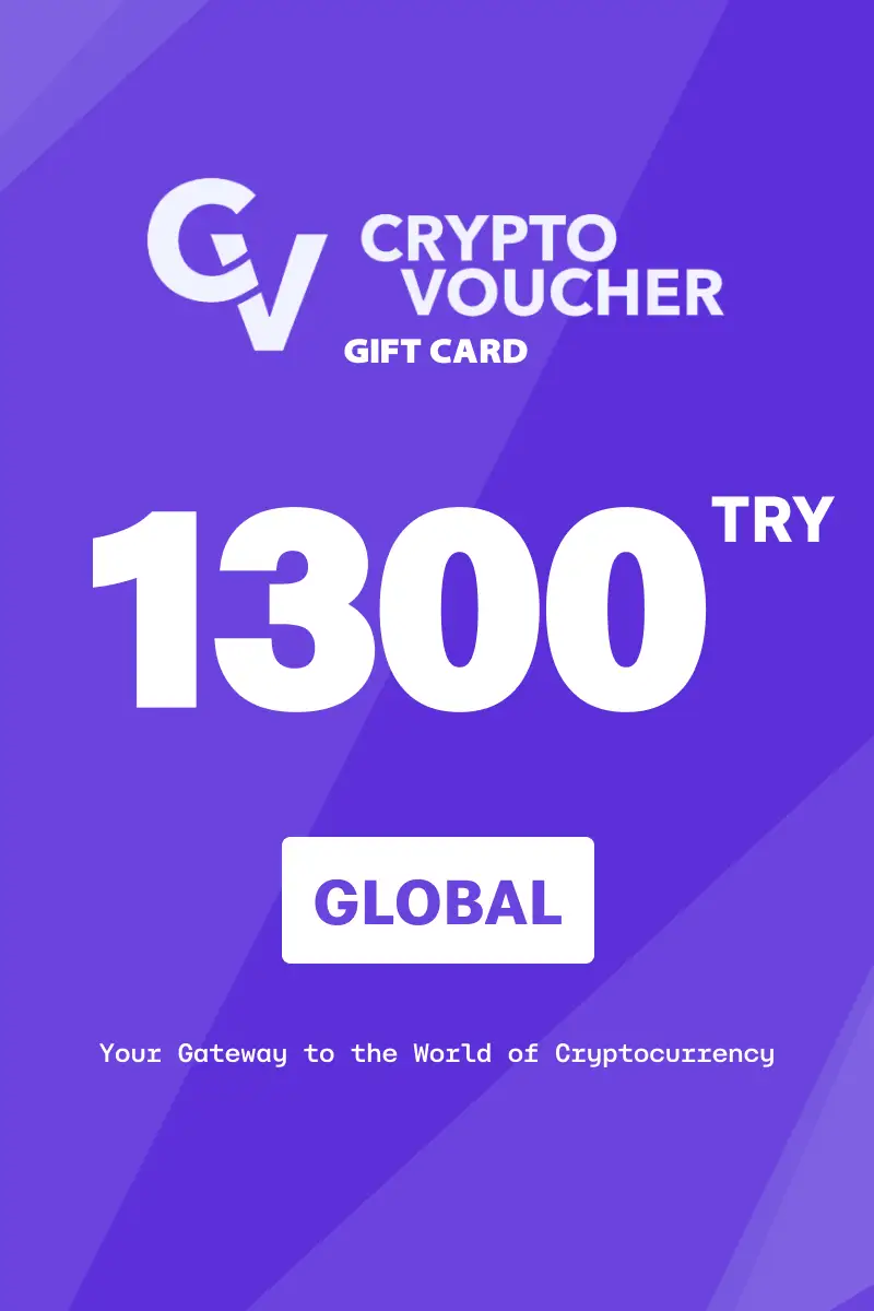 Crypto Voucher 1300 TRY Gift Card (Global) - Digital Key
