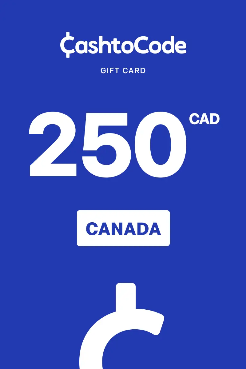 CashtoCode 250 CAD Gift Card (Canada) - Digital Key