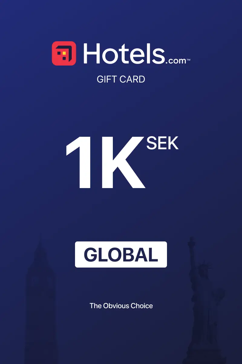 Hotels.com 1000 SEK Gift Card (Global) - Digital Key
