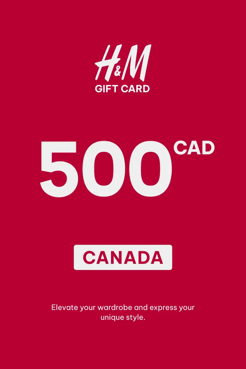 HandM 500 CAD Gift Card (Canada) - Digital Key