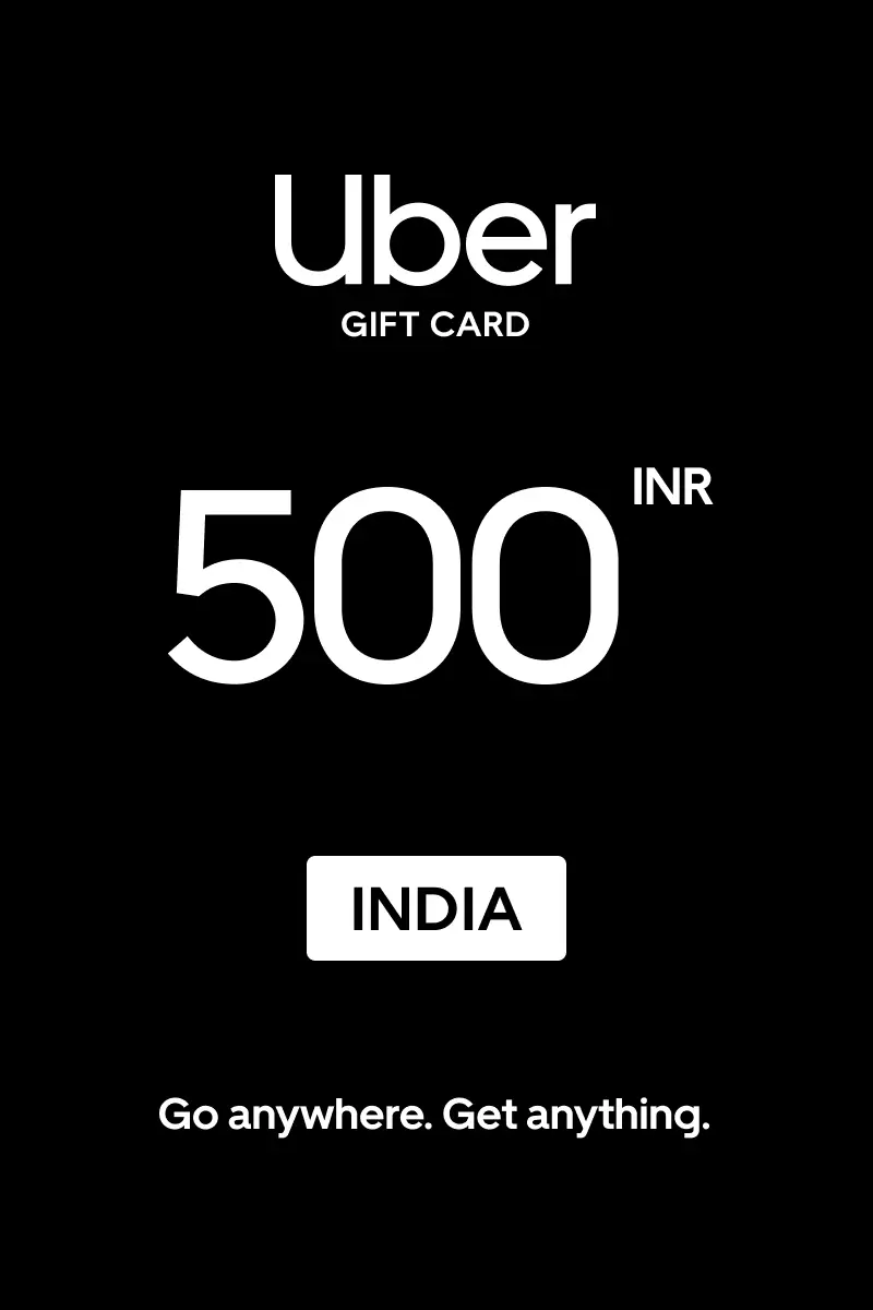 Uber 500 INR Gift Card (India) - Digital Key