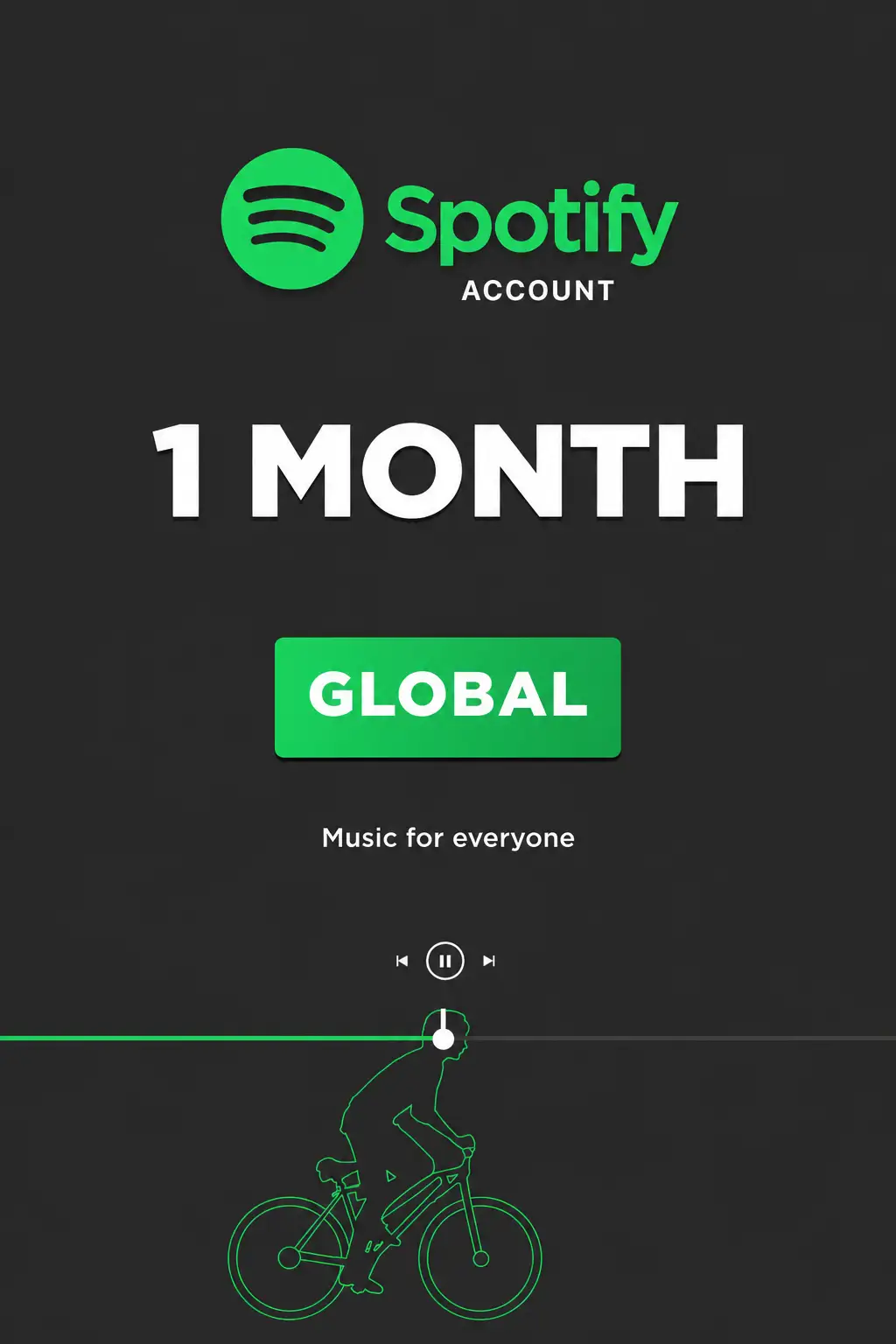 Spotify Premium 1 Month Subscription (Global) - Spotify Account