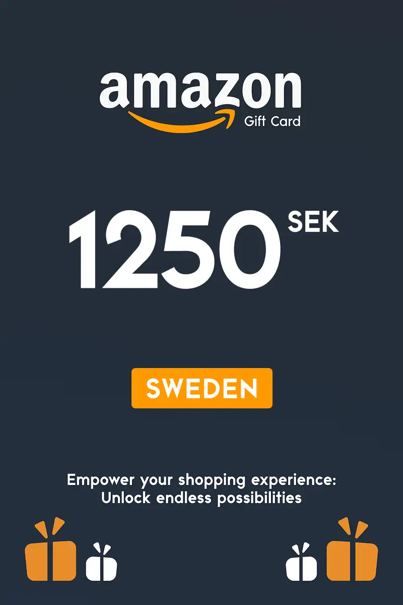Amazon 1250 SEK Gift Card (Sweden) - Digital Key