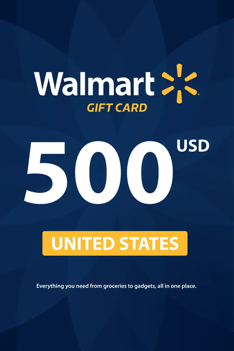 Walmart 500 USD Gift Card (United States) - Digital Key
