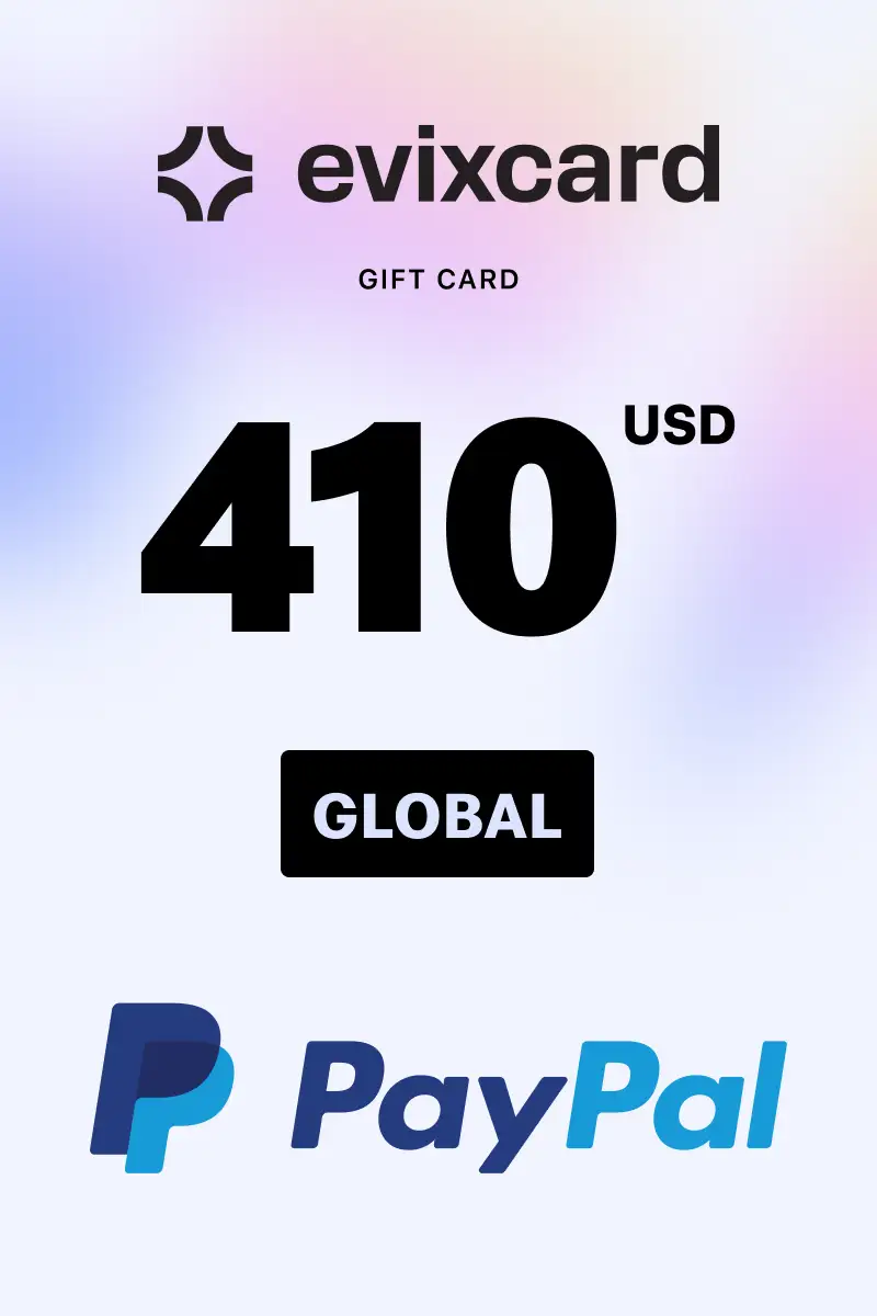 EvixCard PayPal 410 USD Gift Card (Global) - Digital Key
