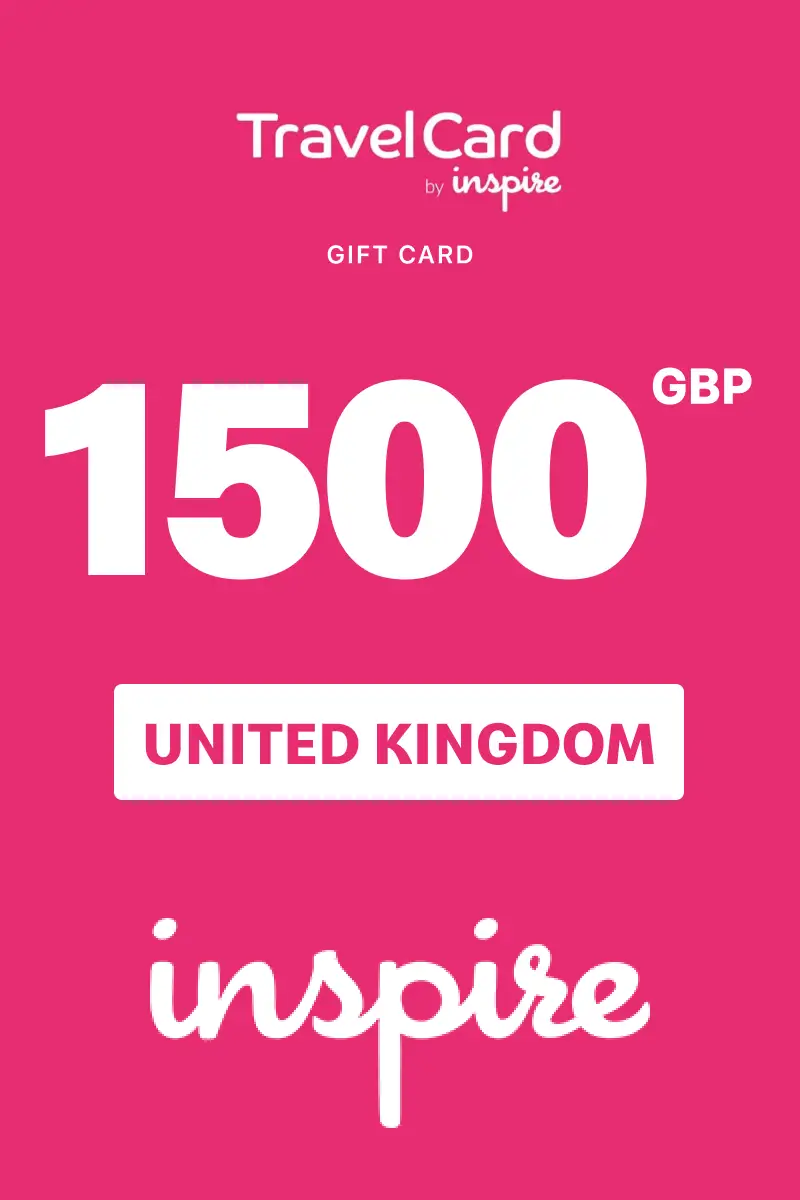 TravelCard by Inspire 1500 GBP Gift Card (United Kingdom) - Digital Key
