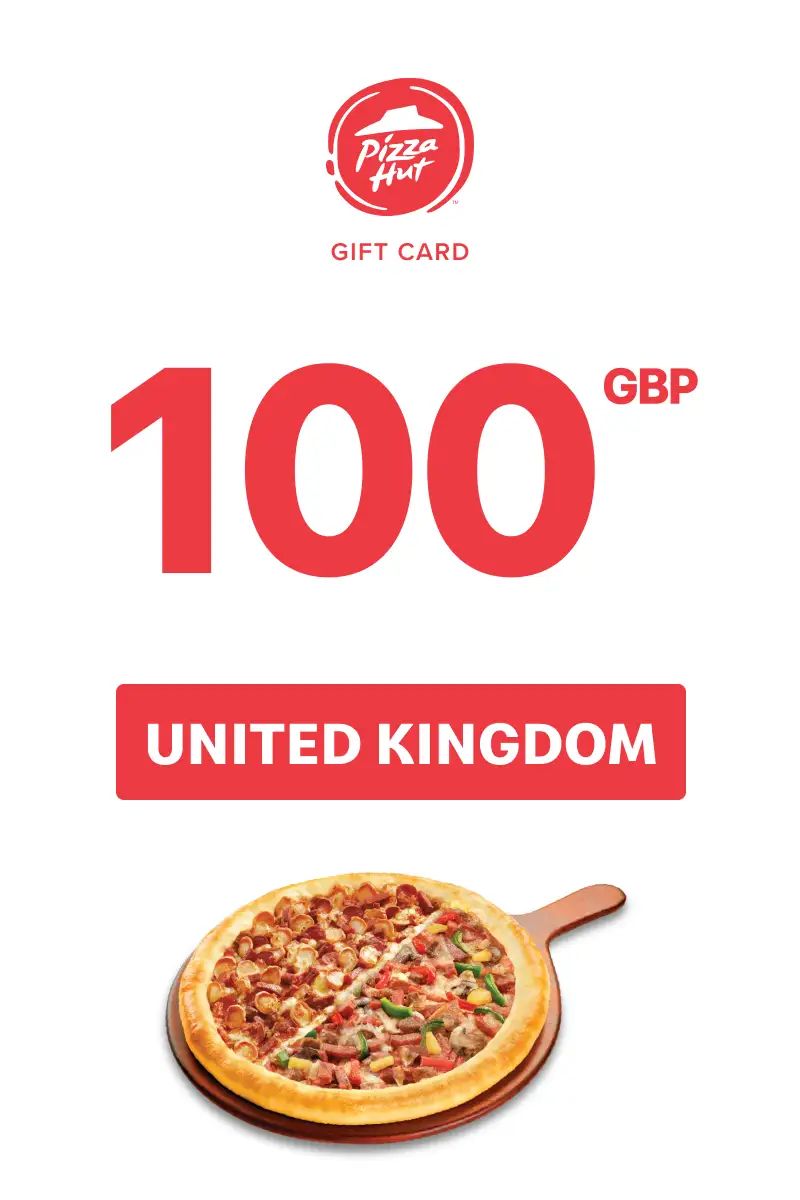 Pizza Hut 100 GBP Gift Card (United Kingdom) - Digital Key