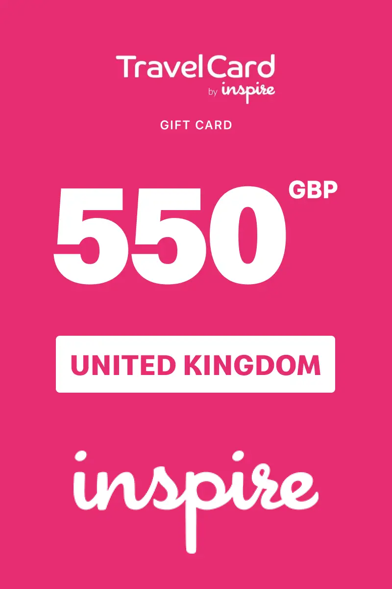 TravelCard by Inspire 550 GBP Gift Card (United Kingdom) - Digital Key