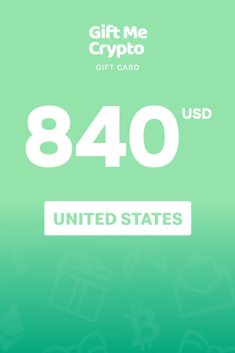 Gift Me Crypto (DOGE) 840 USD Gift Card (United States) - Digital Key