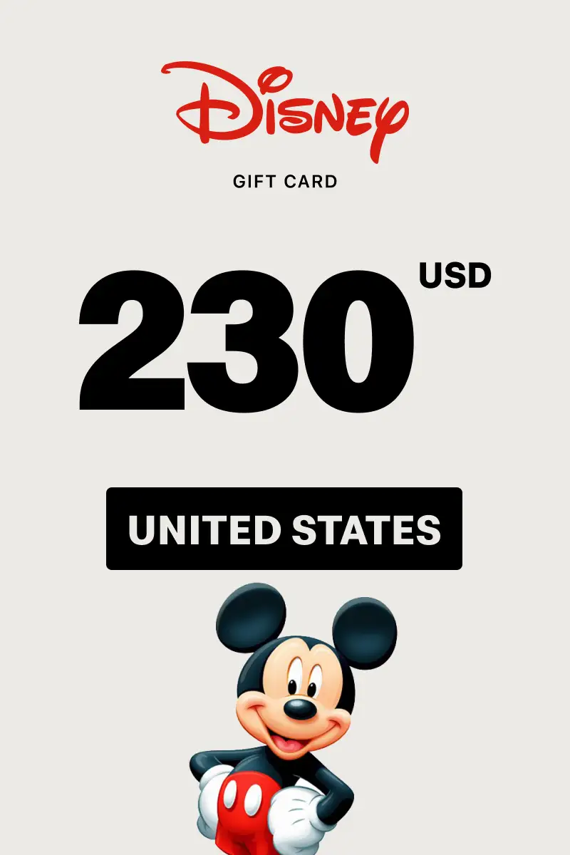Disney 230 USD Gift Card (United States) - Digital Key