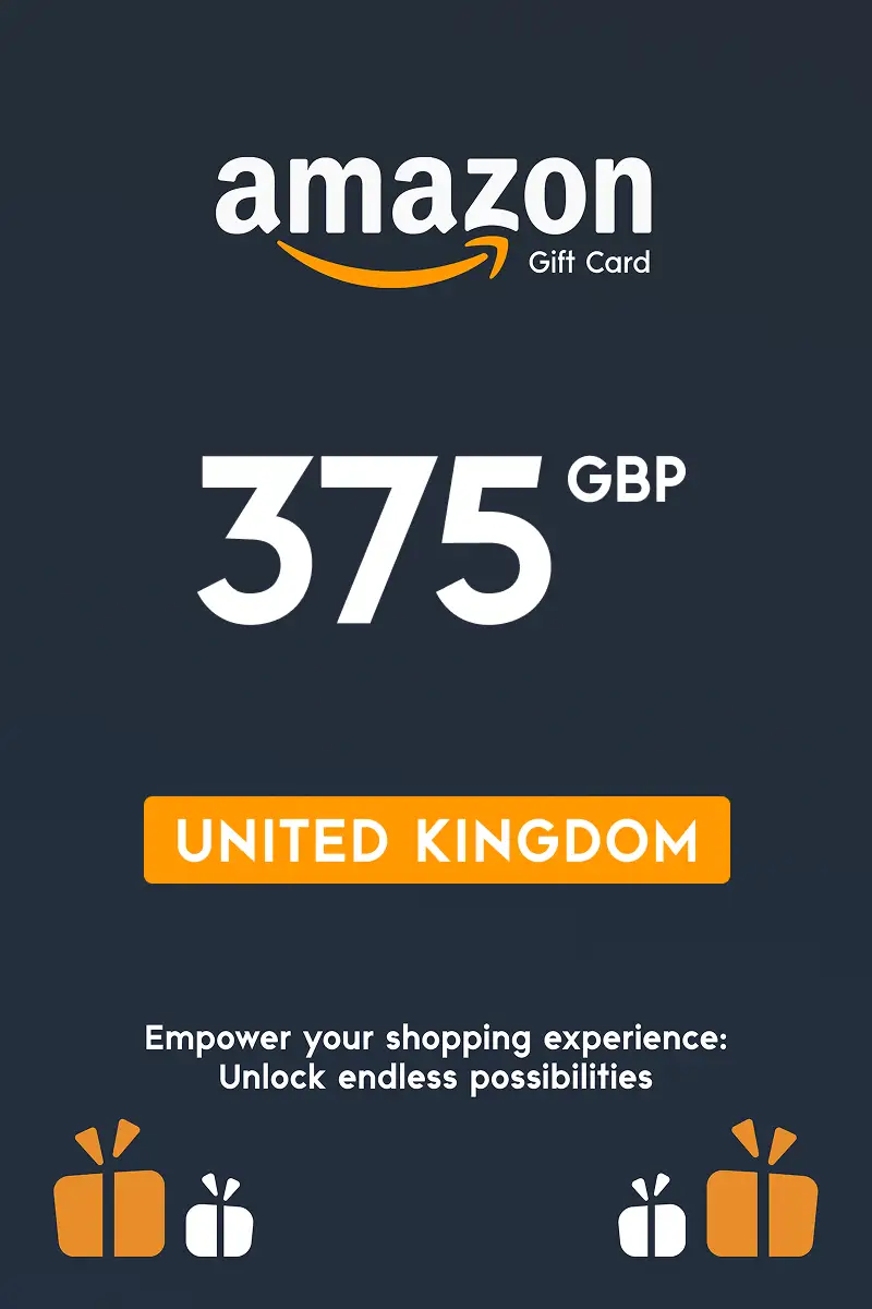 Amazon 375 GBP Gift Card (United Kingdom) - Digital Key