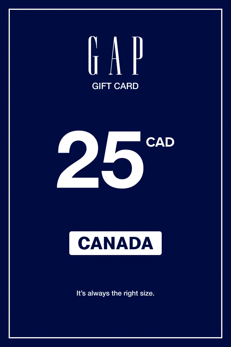 Gap 25 CAD Gift Card (Canada) - Digital Key