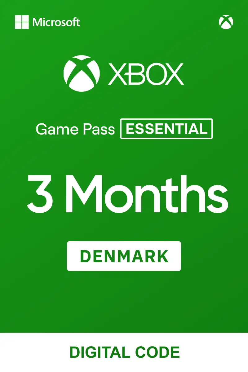 Xbox Game Pass Core (Essential) 3 Months (Denmark) - Xbox Live - Digital Key
