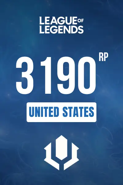 League of Legends - 3190 RP (United States) - Digital Key