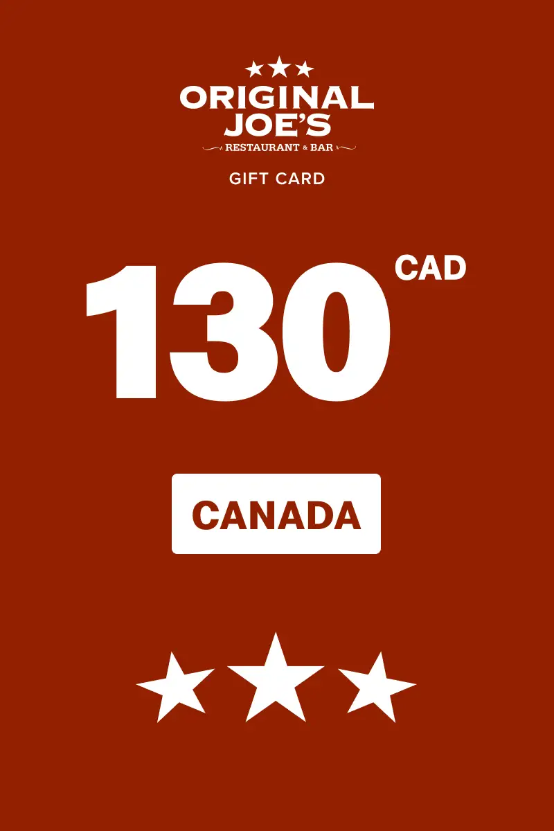 Original Joe's 130 CAD Gift Card (Canada) - Digital Key