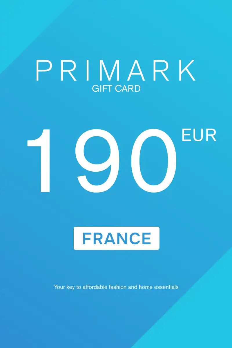 Primark 190 EUR Gift Card (France) - Digital Key