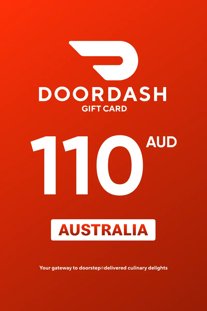 DoorDash 110 AUD Gift Card (Australia) - Digital Key