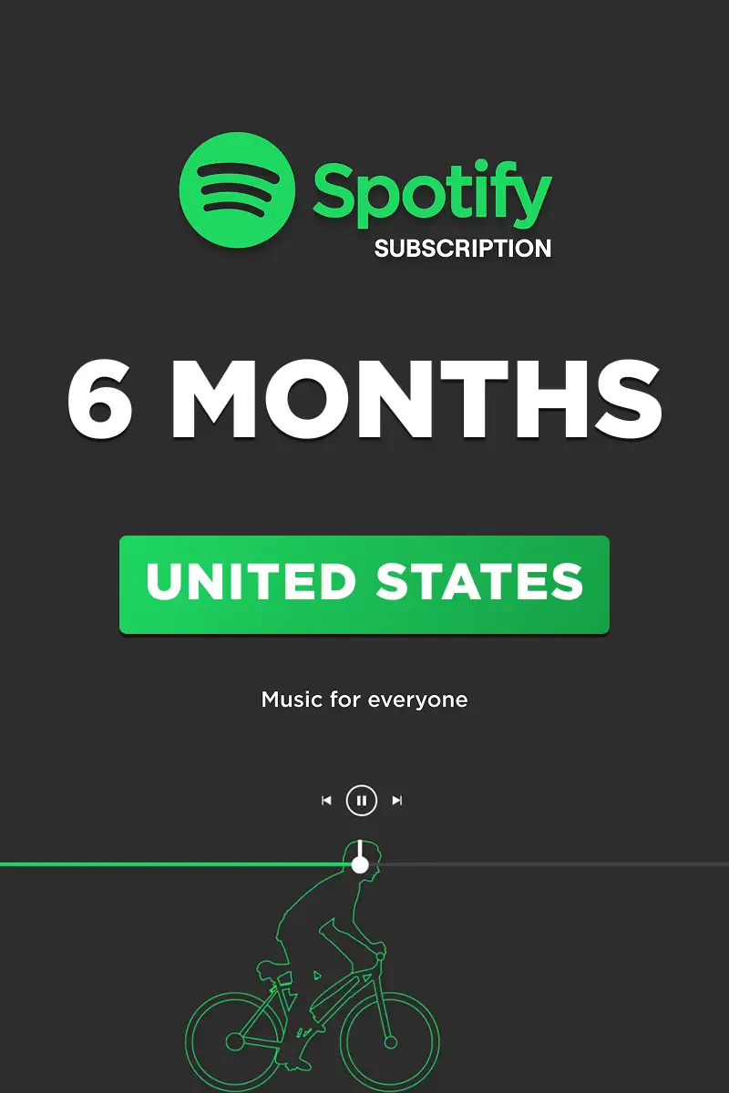 Spotify Premium 6 Months Subscription (United States) - Digital Key