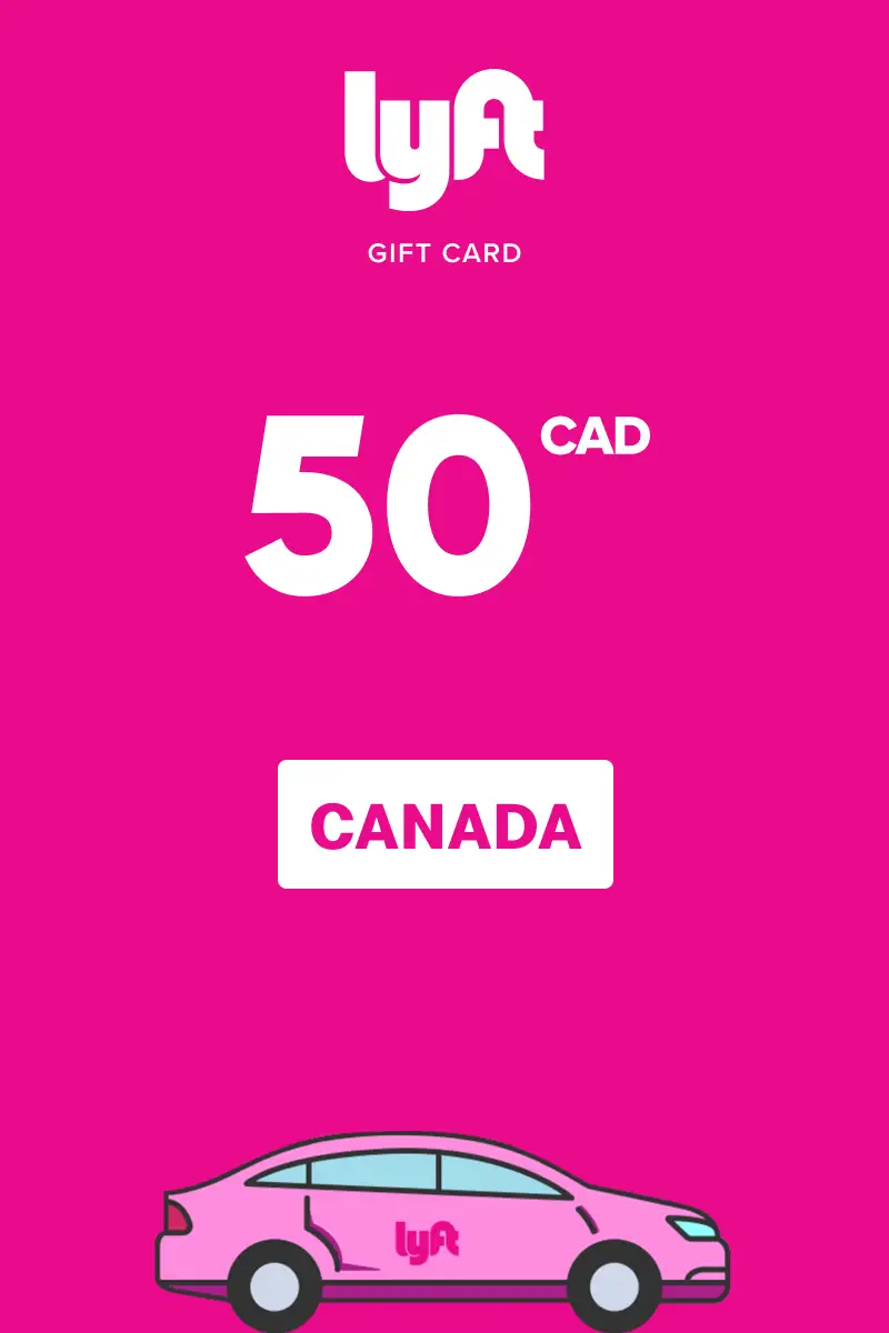 Lyft 50 CAD Gift Card (Canada) - Digital Key