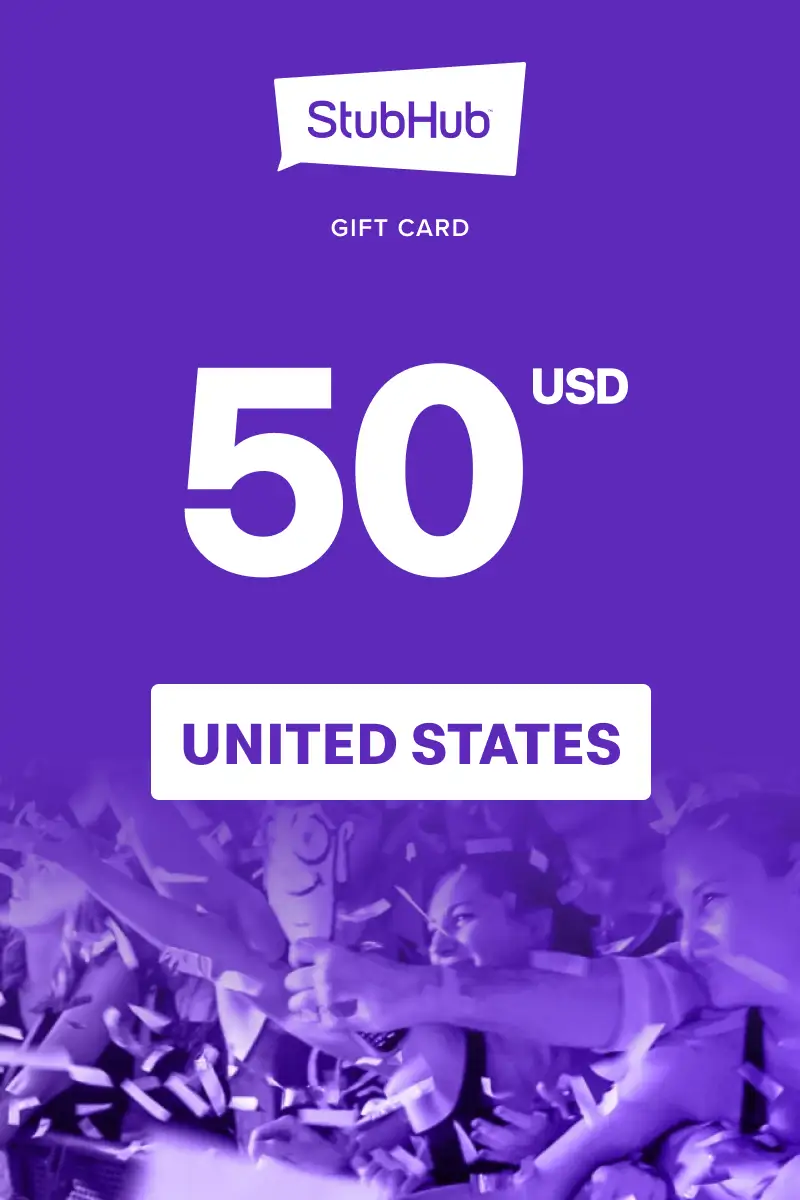 StubHub 50 USD Gift Card (United States) - Digital Key