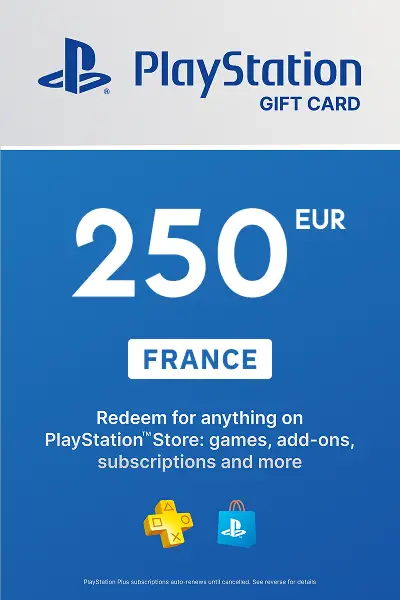 PlayStation Store 250 EUR Gift Card (France) - Digital Key