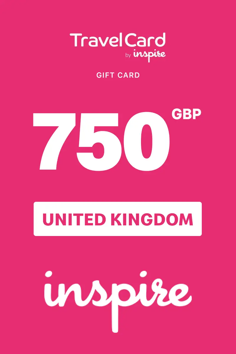 TravelCard by Inspire 750 GBP Gift Card (United Kingdom) - Digital Key