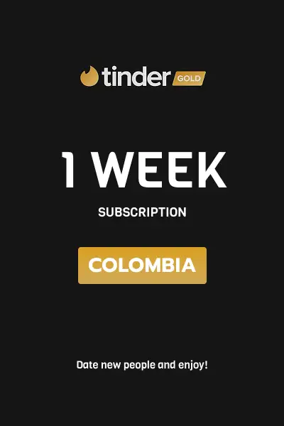 Tinder Gold 1 Week Subscription (Colombia) - Digital Key