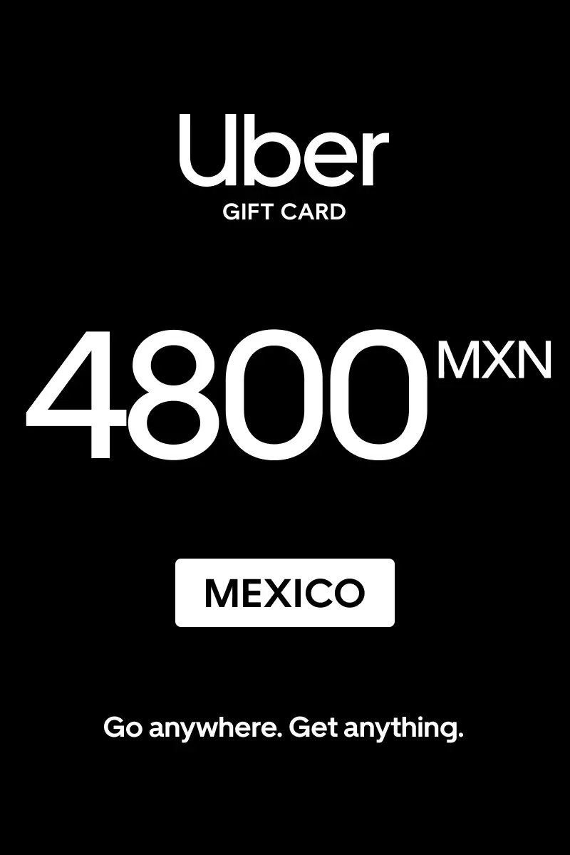 Uber 4800 MXN Gift Card (Mexico) - Digital Key