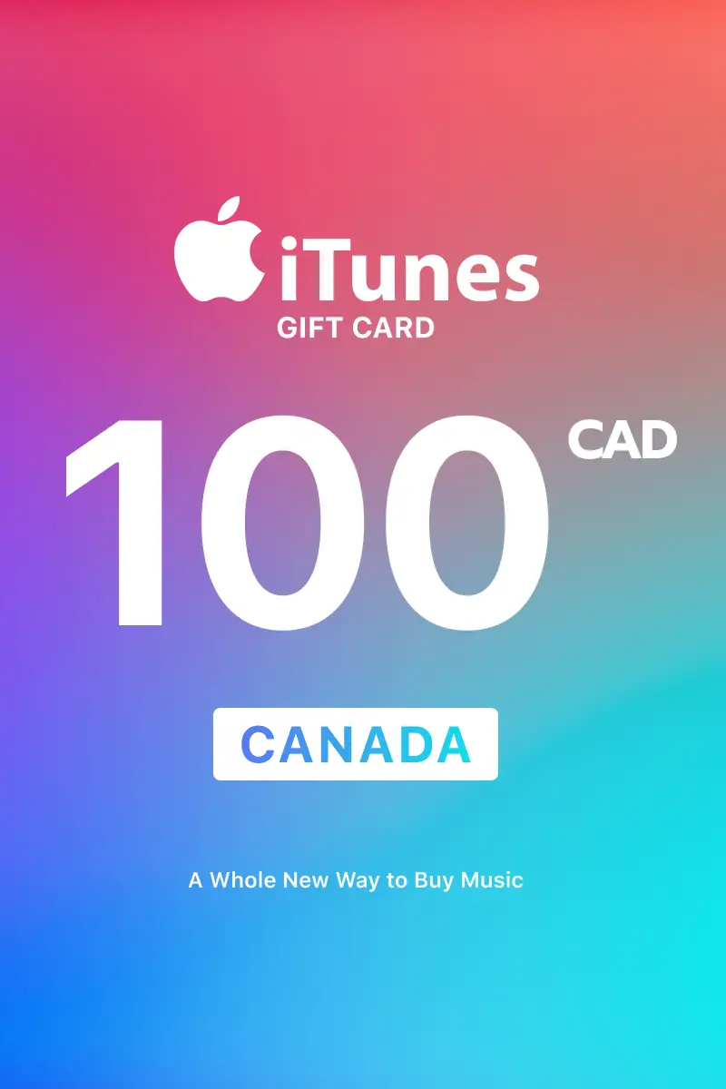 Apple iTunes 100 CAD Gift Card (Canada) - Digital Key