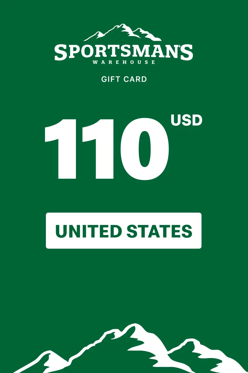 Sportsman's Warehouse 110 USD Gift Card (United States) - Digital Key