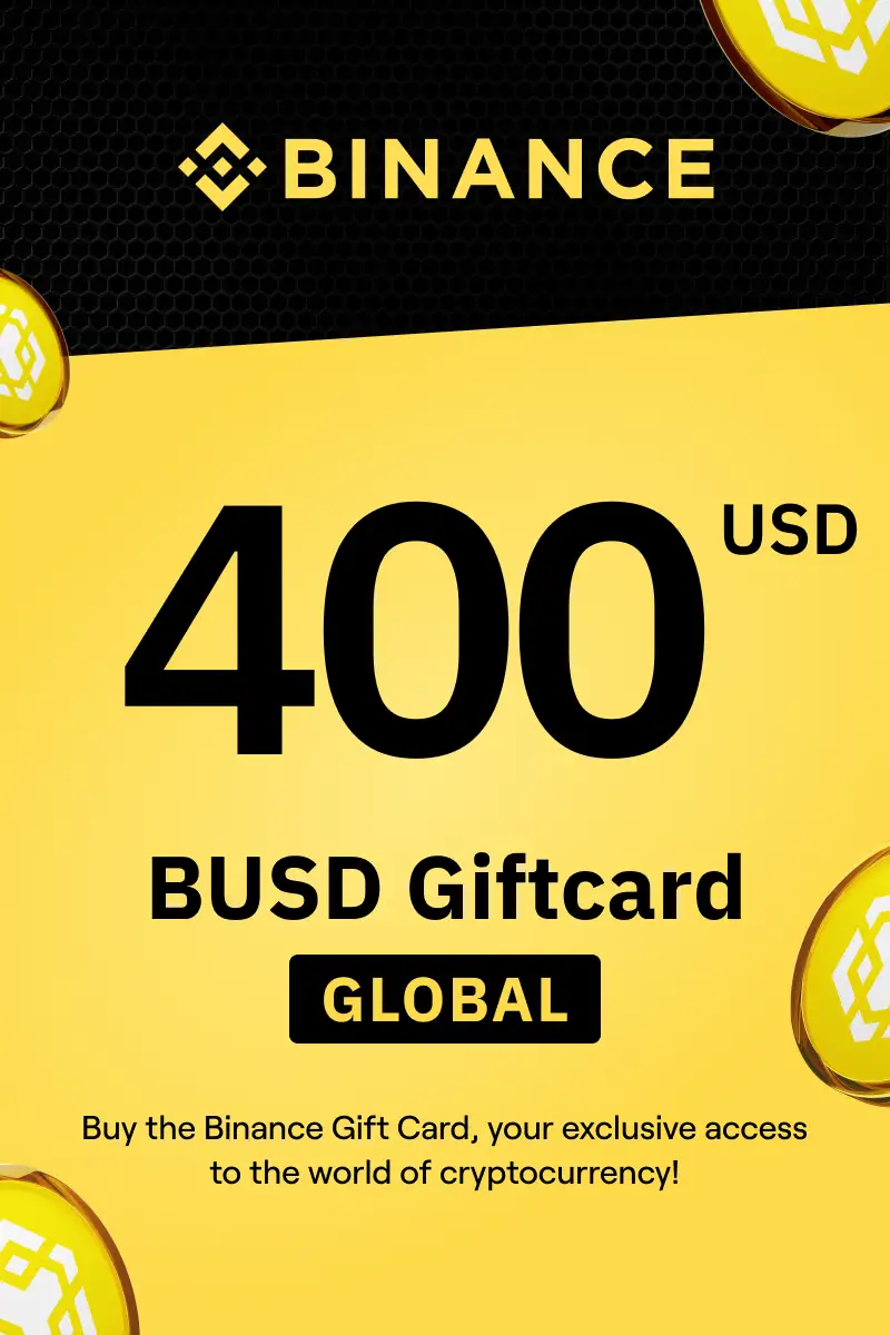Binance (BUSD) 400 USD Gift Card (Global) - Digital Key