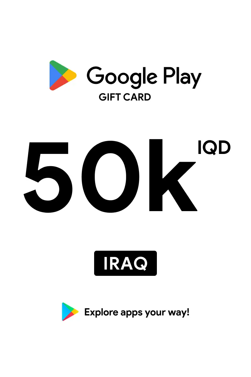 Google Play 50000 IQD Gift Card (Iraq) - Digital Key