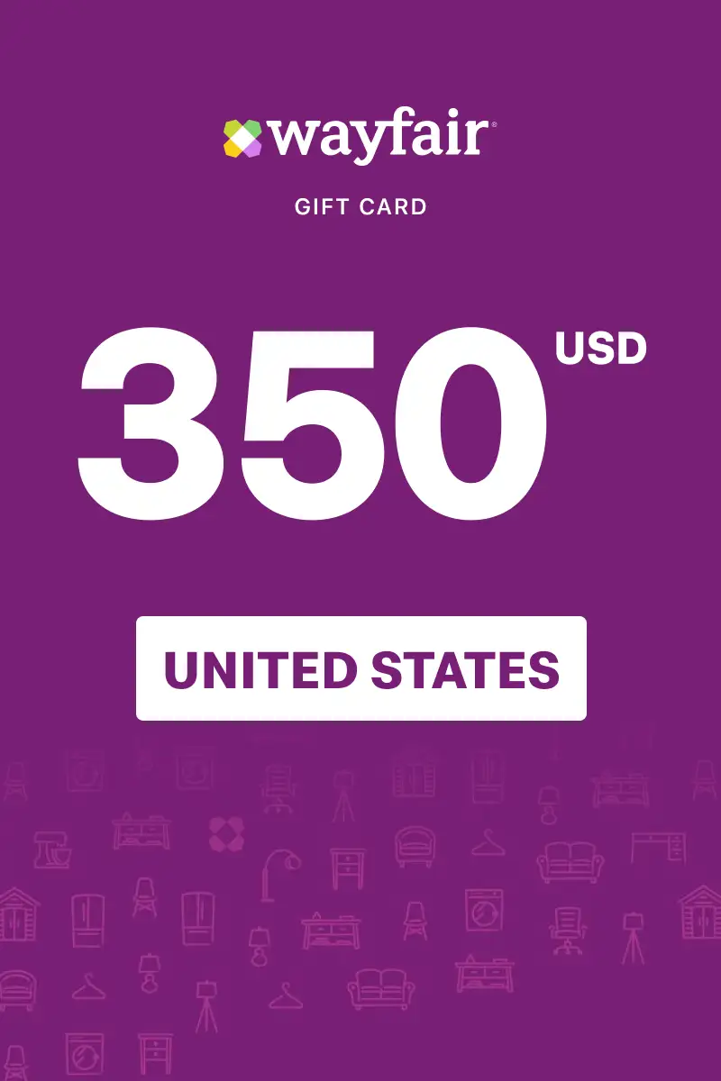 Wayfair 350 USD Gift Card (United States) - Digital Key