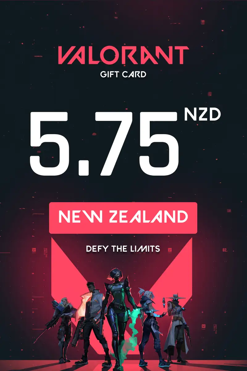 Valorant 5.75 NZD Gift Card (New Zealand) - Digital Key