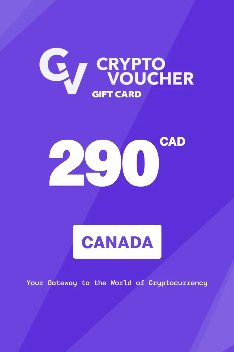 Crypto Voucher 290 CAD Gift Card (Canada) - Digital Key