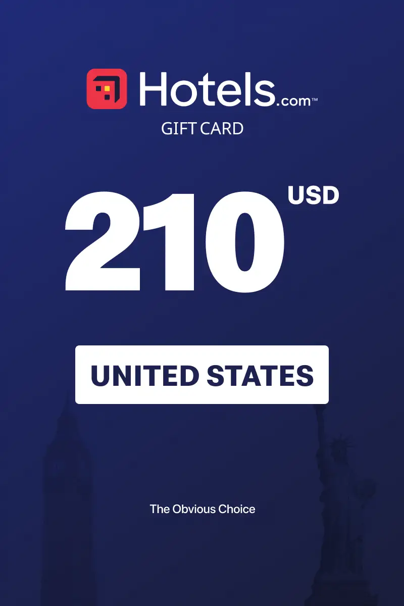 Hotels.com 210 USD Gift Card (United States) - Digital Key